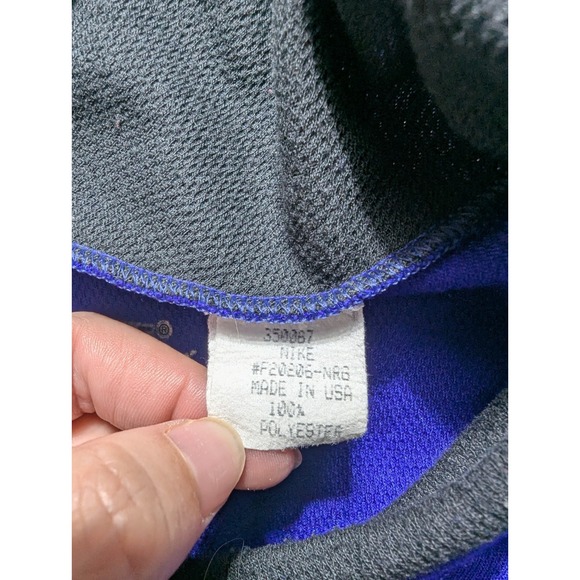 Vintage Nike F.I.T. Long Sleeve Athletic Shirt Men's Size XL Blue/Black - Picture 5 of 12